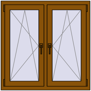 Zamów teraz Okna skrzydłowe 1020x1010 mm REHAU ENERGY-SAVING SYNEGO MD GOLDEN OAK dwustronny