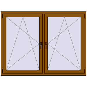 Zamów teraz Okna skrzydłowe 1620x1190 mm REHAU ENERGY-SAVING SYNEGO MD GOLDEN OAK dwustronny