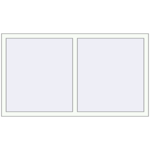 Okno plastikowe 1600x900 mm Dwuskrzydłowe. Widok od środka Zamów teraz Okna skrzydłowe 1600x900 mm KORSA ENERGY-SAVING REHAU SYNEGO MD RAL 9016 Traffic white dwustronny