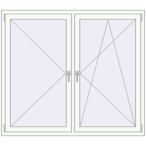 Buy Tilt-and-Turn 1600x1400 mm REHAU ENERGY-SAVING SYNEGO MD BLACK_ULTI-MATT external