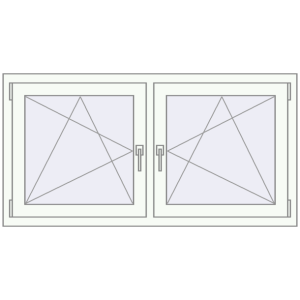 Zamów teraz Okna skrzydłowe 1380x710 mm REHAU ENERGY-SAVING SYNEGO MD DARK_OAK zewnętrzny