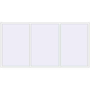 Buy Tilt-and-Turn 3350x1700 mm REHAU OPTIMUM EURO-DESIGN 70 RAL 9016 Traffic white two-sided