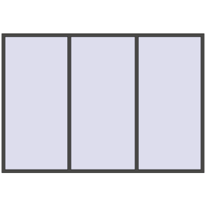 Buy Tilt-and-Turn 3200x2200 mm REHAU BRILLANT DESIGN BASALT_GREY two-sided