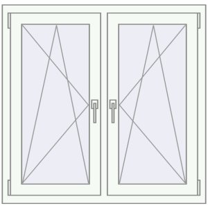 Zamów teraz Okna skrzydłowe 1065x1040 mm REHAU ENERGY-SAVING SYNEGO MD BLACK_ULTI-MATT zewnętrzny