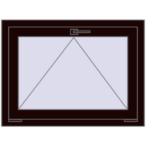 Buy Tilt-and-Turn 850x550 mm REHAU OPTIMUM EURO-DESIGN 70 CHOCOLATE_BROWN two-sided