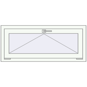 Buy Tilt-and-Turn 1050x500 mm REHAU OPTIMUM EURO-DESIGN 70 RAL 9016 Traffic white two-sided