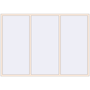 Buy Tilt-and-Turn 2700x1900 mm REHAU OPTIMUM EURO-DESIGN 70 CREAME_WHITE_50L-2 two-sided