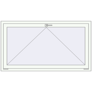 Buy Tilt-and-Turn 1500x800 mm REHAU OPTIMUM EURO-DESIGN 70 RAL 9016 Traffic white two-sided
