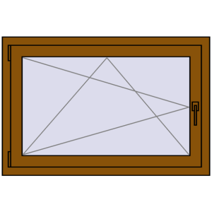 Zamów teraz Okna skrzydłowe 1100x700 mm CLASICTHERM 70 GOLDEN OAK dwustronny