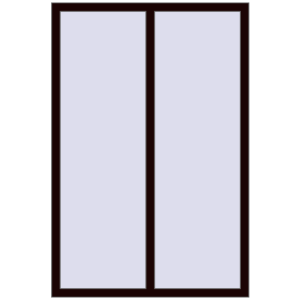 Buy Tilt-and-Turn 1160x1730 mm REHAU OPTIMUM EURO-DESIGN 70 CHOCOLATE_BROWN two-sided