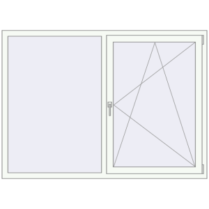 Zamów teraz Okna skrzydłowe 1800x1300 mm REHAU OPTIMUM EURO-DESIGN 70 ANTHRACITE_GREY_STRUKTURAL zewnętrzny