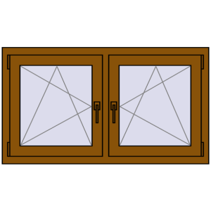 Zamów teraz Okna skrzydłowe 1215x650 mm REHAU ENERGY-SAVING SYNEGO MD GOLDEN OAK dwustronny