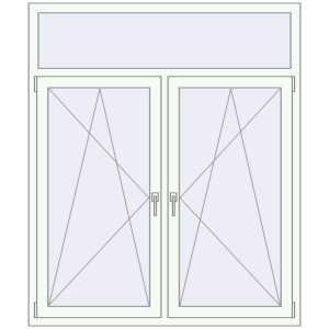 Zamów teraz Okna skrzydłowe 1400x1660 mm REHAU OPTIMUM EURO-DESIGN 70 RAL 9016 Traffic white dwustronny