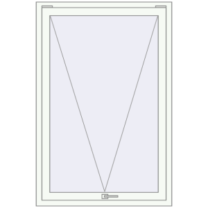 Buy Tilt-and-Turn 1000x1500 mm REHAU ENERGY-SAVING SYNEGO MD RAL 9016 Traffic white two-sided