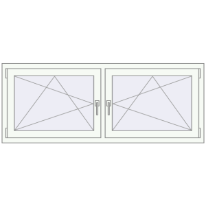 Zamów teraz Okna skrzydłowe 1695x650 mm REHAU ENERGY-SAVING SYNEGO MD BLACK_ULTI-MATT zewnętrzny