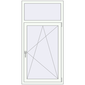 Buy Tilt-and-Turn 800x1600 mm REHAU ENERGY-SAVING SYNEGO MD RAL 9016 Traffic white two-sided
