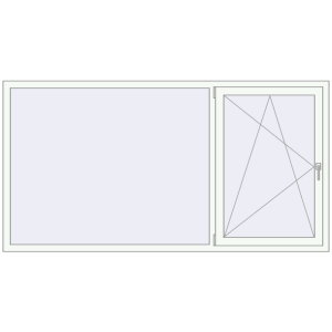 Buy Tilt-and-Turn 2290x1200 mm KORSA ENERGY-SAVING REHAU SYNEGO MD