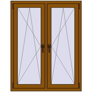 Zamów teraz Okna skrzydłowe 1050x1340 mm REHAU ENERGY-SAVING SYNEGO MD GOLDEN OAK dwustronny