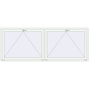 Buy Tilt-and-Turn 2650x1000 mm REHAU OPTIMUM EURO-DESIGN 70 ANTHRACITE_GREY_STRUKTURAL external