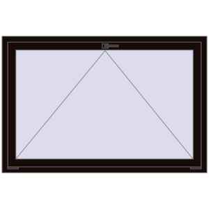 Buy Tilt-and-Turn 1500x1000 mm REHAU OPTIMUM EURO-DESIGN 70 BLACK_BROWN two-sided