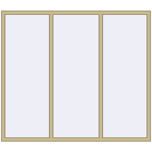 Buy Tilt-and-Turn 2060x1800 mm ALU STANDARD 72 RAL 1000 Green beige two-sided