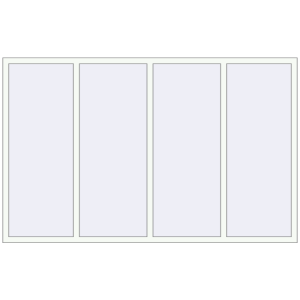 Buy Tilt-and-Turn 2500x1570 mm REHAU BRILLANT DESIGN RAL 9016 Traffic white two-sided