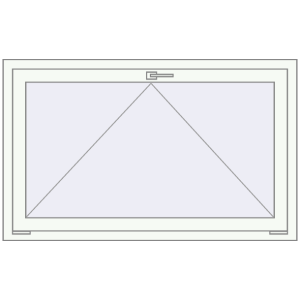 Buy Tilt-and-Turn 1300x800 mm REHAU OPTIMUM EURO-DESIGN 70 RAL 9016 Traffic white two-sided