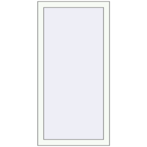 Buy Tilt-and-Turn 600x1200 mm REHAU OPTIMUM EURO-DESIGN 70 RAL 9016 Traffic white two-sided