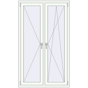 Buy Tilt-and-Turn 980x1750 mm KORSA OPTIMUM REHAU EURO 70