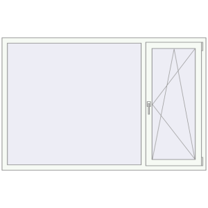 Buy Tilt-and-Turn 1905x1235 mm KORSA OPTIMUM REHAU EURO 70
