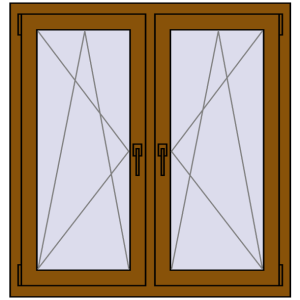 Zamów teraz Okna skrzydłowe 1095x1115 mm REHAU ENERGY-SAVING SYNEGO MD GOLDEN OAK dwustronny