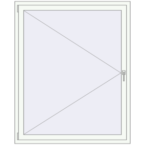 Buy Tilt-and-Turn 1300x1600 mm REHAU BRILLANT DESIGN RAL 9016 Traffic white two-sided