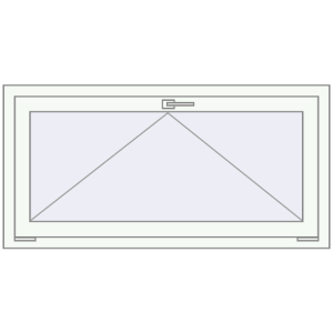 Buy Tilt-and-Turn 1170x580 mm REHAU OPTIMUM EURO-DESIGN 70 RAL 9016 Traffic white two-sided