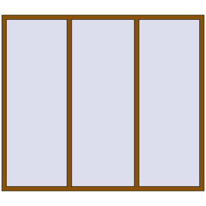 Buy Tilt-and-Turn 2300x2000 mm REHAU BRILLANT DESIGN GOLDEN OAK two-sided