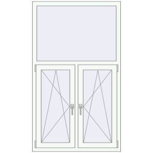 Buy Tilt-and-Turn 1000x1700 mm KORSA ENERGY-SAVING REHAU SYNEGO MD