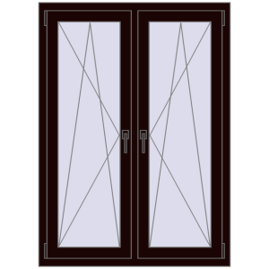 Zamów teraz Okna skrzydłowe 1005x1415 mm REHAU ENERGY-SAVING SYNEGO MD CHOCOLATE_BROWN dwustronny