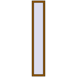 Buy Tilt-and-Turn 350x2000 mm REHAU OPTIMUM EURO-DESIGN 70 GOLDEN OAK two-sided