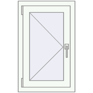 Buy Tilt-and-Turn 520x830 mm EPSILON OPTIMA RAL 9016 Traffic white two-sided