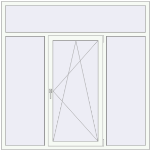Buy Tilt-and-Turn 1800x1800 mm REHAU BRILLANT DESIGN RAL 9016 Traffic white two-sided