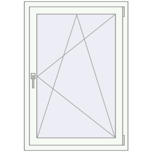 Buy Tilt-and-Turn 800x1200 mm REHAU ENERGY-SAVING SYNEGO MD ANTHRACITE_GREY_STRUKTURAL external