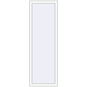 Buy Tilt-and-Turn 550x1655 mm REHAU OPTIMUM EURO-DESIGN 70 RAL 9016 Traffic white two-sided