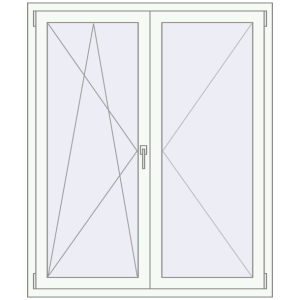 Okno plastikowe 1250x1500 mm Jednoskrzydłowe. Widok od środka Zamów teraz Okna skrzydłowe 1250x1500 mm REHAU OPTIMUM EURO-DESIGN 70 ANTHRACITE_GREY_STRUKTURAL zewnętrzny