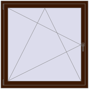 Zamów teraz Okna skrzydłowe 1250x1250 mm CLASICTHERM 70 MAHAGON_SAPELI dwustronny