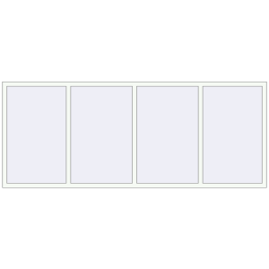 Buy Tilt-and-Turn 3000x1200 mm REHAU OPTIMUM EURO-DESIGN 70 RAL 9016 Traffic white two-sided