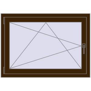 Zamów teraz Okna skrzydłowe 1100x800 mm CLASICTHERM 70 DARK_OAK dwustronny