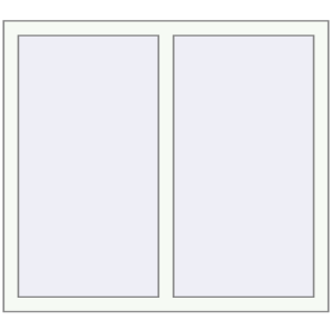 Buy Tilt-and-Turn 1120x1000 mm REHAU OPTIMUM EURO-DESIGN 70 RAL 9016 Traffic white two-sided