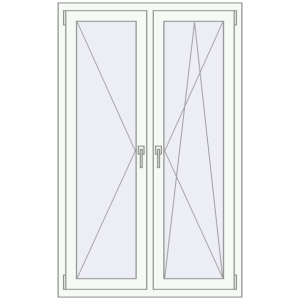 Buy Tilt-and-Turn 1000x1600 mm KORSA OPTIMUM REHAU EURO 70