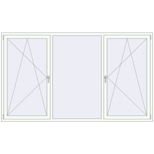 Buy Tilt-and-Turn 2640x1550 mm KORSA BRILLANT DESIGN