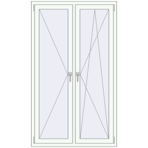 Buy Tilt-and-Turn 1090x1850 mm KORSA OPTIMUM REHAU EURO 70