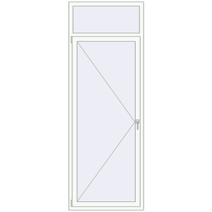 Buy Tilt-and-Turn 900x2500 mm REHAU ENERGY-SAVING SYNEGO MD RAL 9016 Traffic white two-sided